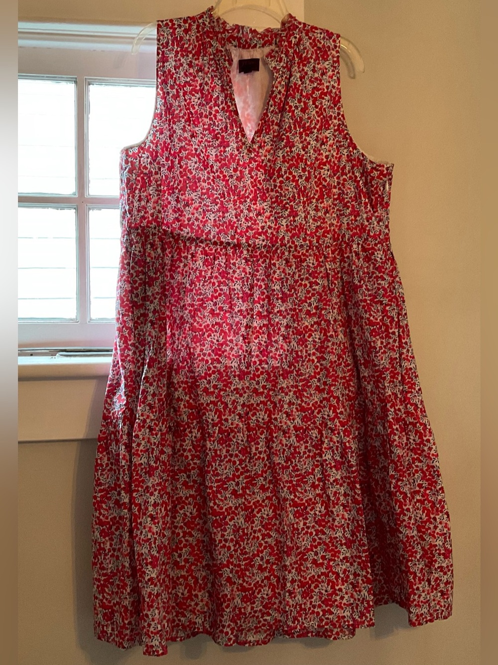 J. Crew Women’s Liberty of London sleeveless tiered dress XXL